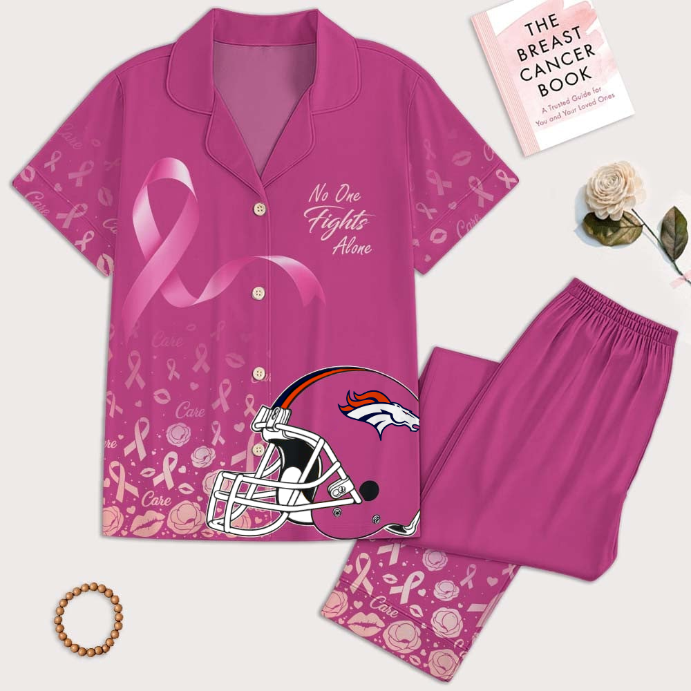 DB Premium NFL Breast Cancer October Button Pajamas Set DDT NTL