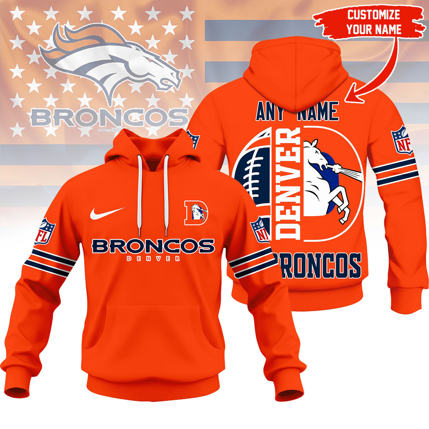 DB Premium NFL Fan Hoodie DDT HLPHUONG