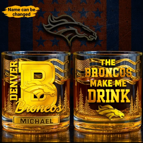 DB Premium NFL Golden Whiskey Fan Glass DDT HLPhuong