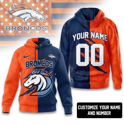 DB Premium NFL Split Color Hoodie DDT HLPHUONG