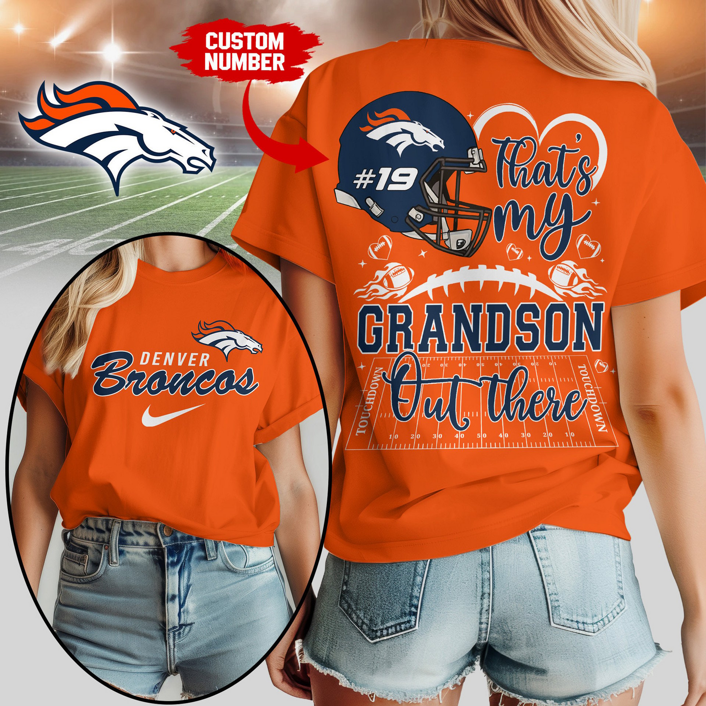 DB Premium NFL That My Grandson Out There Shirt DDT NTL