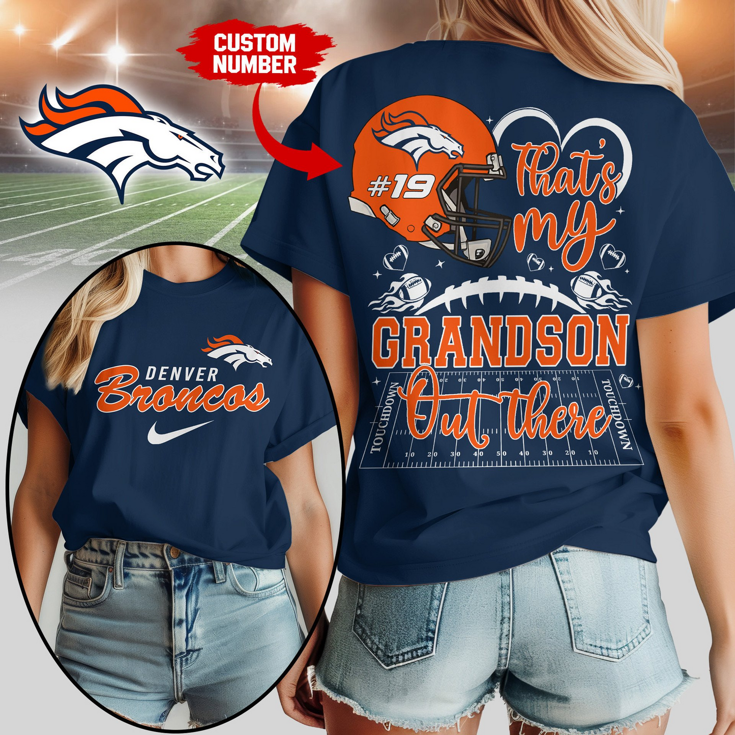 DB Premium NFL That My Grandson Out There Shirt DDT NTL