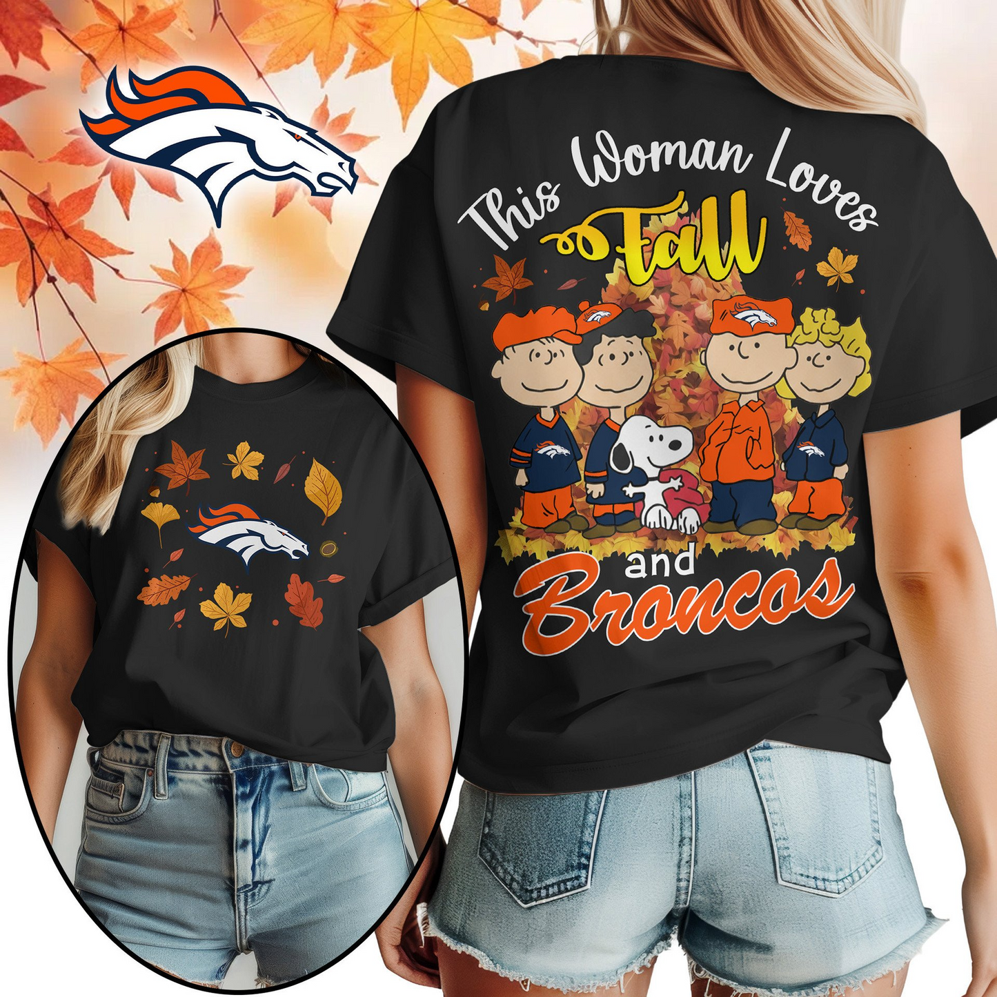DB Premium NFL This Woman loves fall 3D Shirt DDT CTND