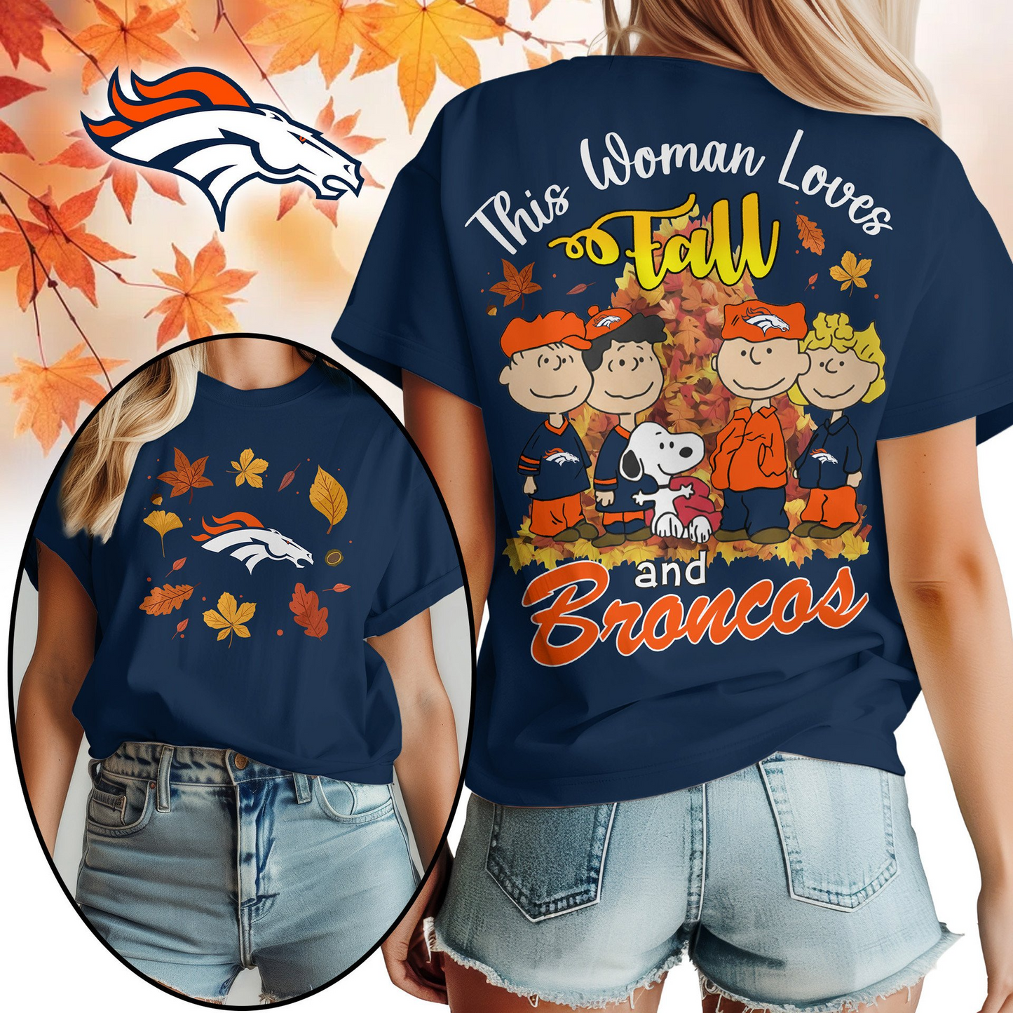 DB Premium NFL This Woman loves fall 3D Shirt DDT CTND