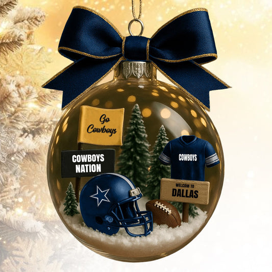 DC  NFL Acrylic Ball Ornament - Best Gift For Fans DDT CTND