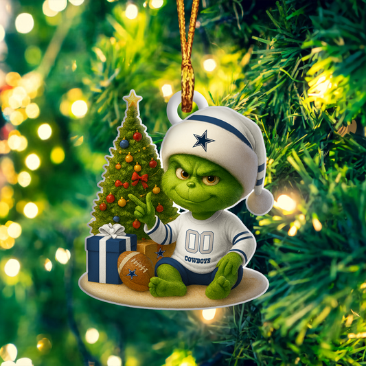 DC NFL x Grinch Premium Ornament DDT NTL