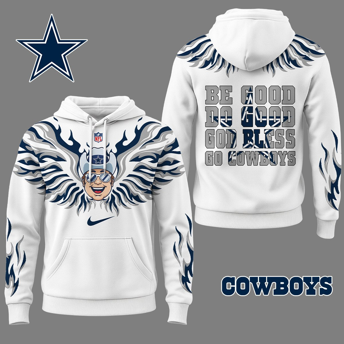 DC Premium NFL Fire Wings 3D Hoodie DDT CTND