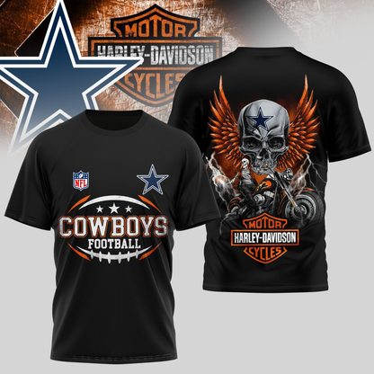 DC Premium NFL Motorcycle 3D Shirt DDT CTND