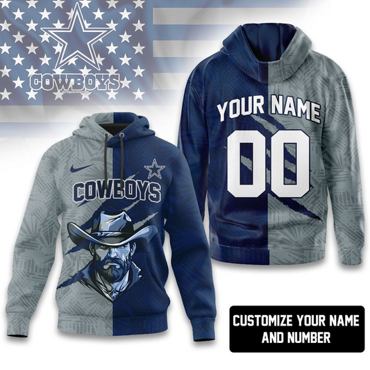 DC Premium NFL Split Color Hoodie DDT HLPHUONG