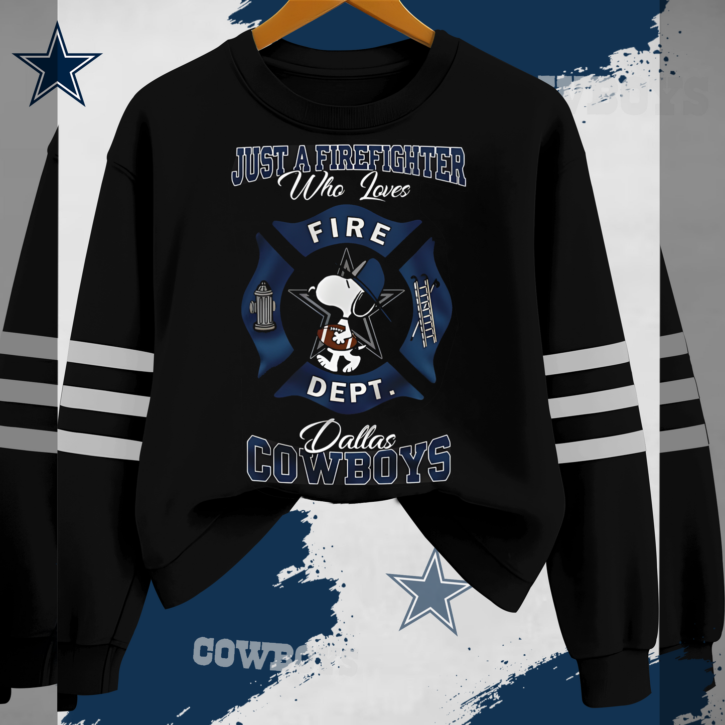 DC x NFL Just A Firefighter Who Love Sweatshirt DDT 201025 HLPHUONG