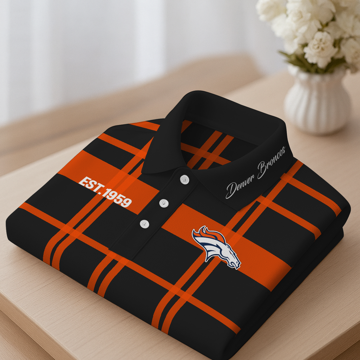 DEN Premium NFL Polo Shirt DatND DVT