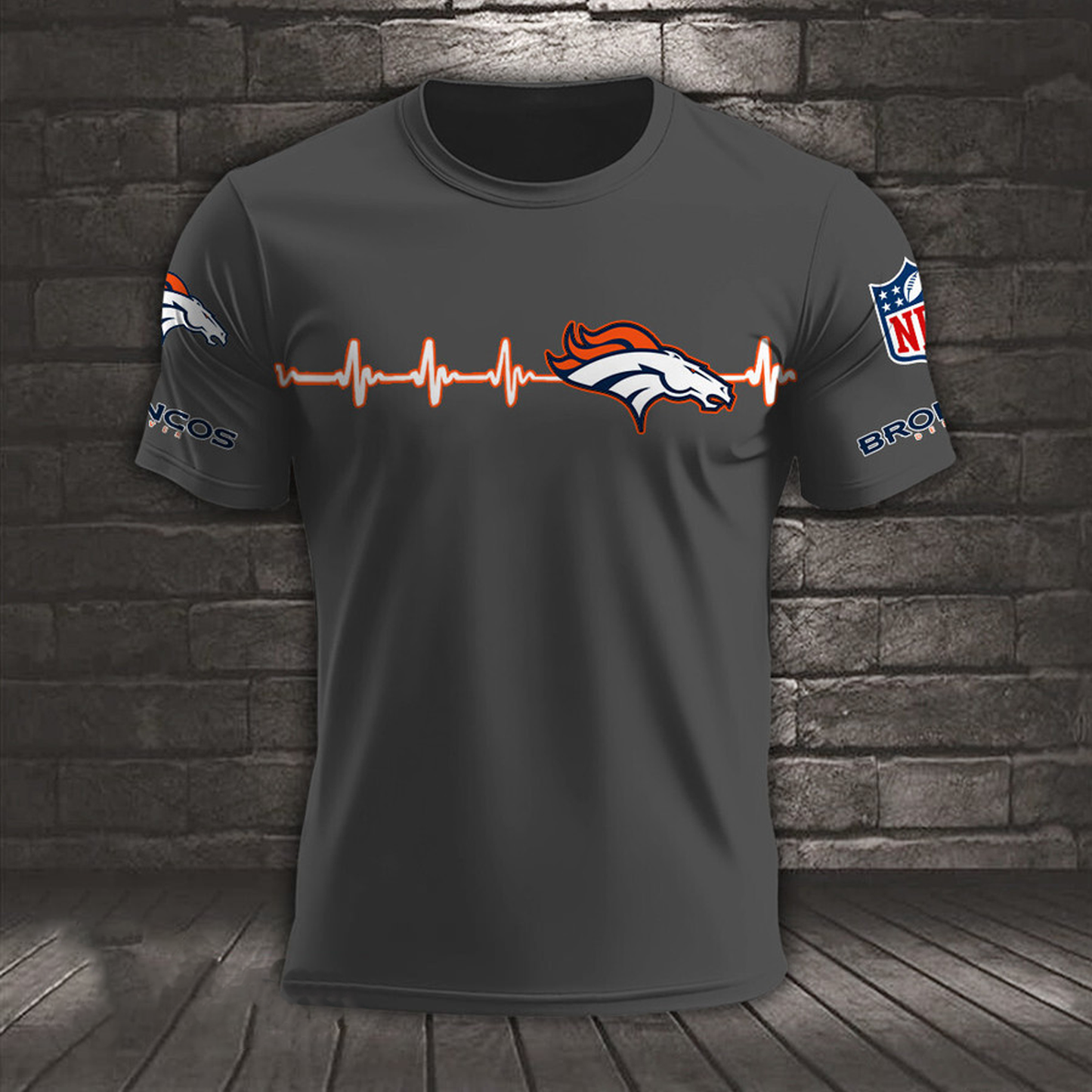 DEN x NFL Heart Rate Map Special 3D Shirt DatND ThuongNH