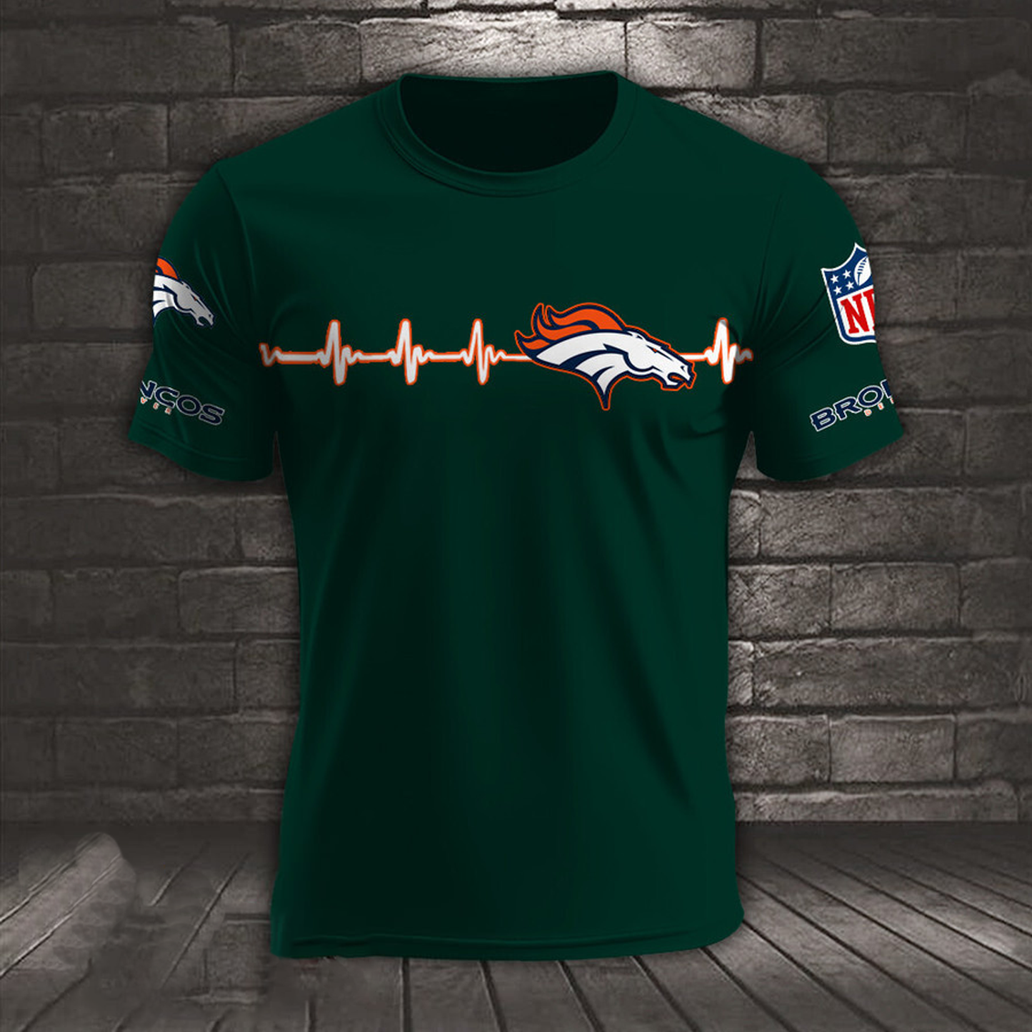 DEN x NFL Heart Rate Map Special 3D Shirt DatND ThuongNH