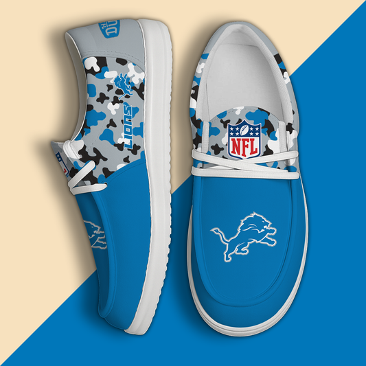 DET Personalized NFL Hey Dude Shoes DatND ThuongNH