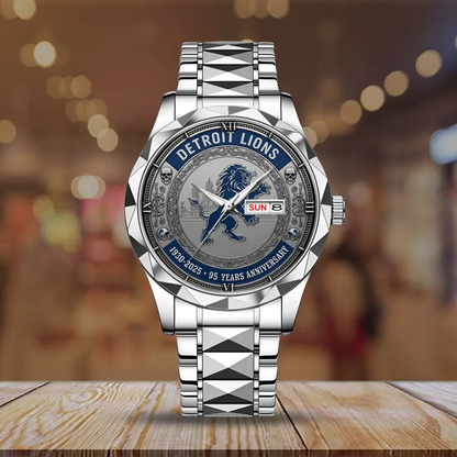 DET x NFL 95th Anniversary Alloy Luxury Quartz Watch V2 DATND TANTD