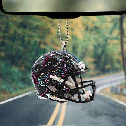 DET x NFL Custom Shape 2-sided Car Ornament DATND TANTD