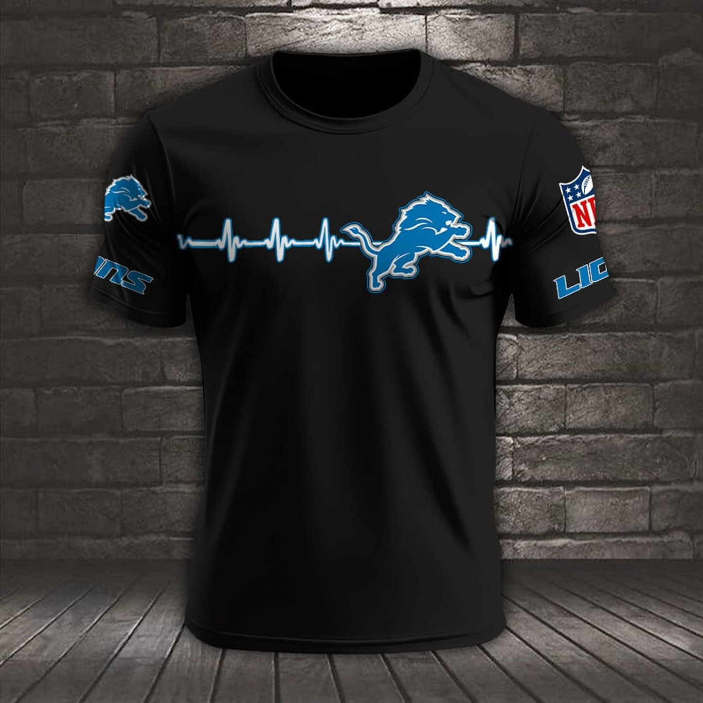 DET x NFL Heart Rate Map Special 3D Shirt DatND ThuongNH