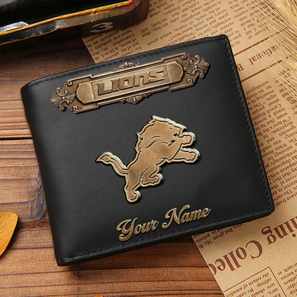 DET x NFL Premium Leather Wallet DatND DVT