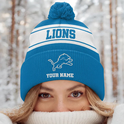 DET x NFL Woolen Beanie Hat Aldult And Kid DatND DVT