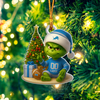 DL NFL x Grinch Premium Ornament DDT NTL