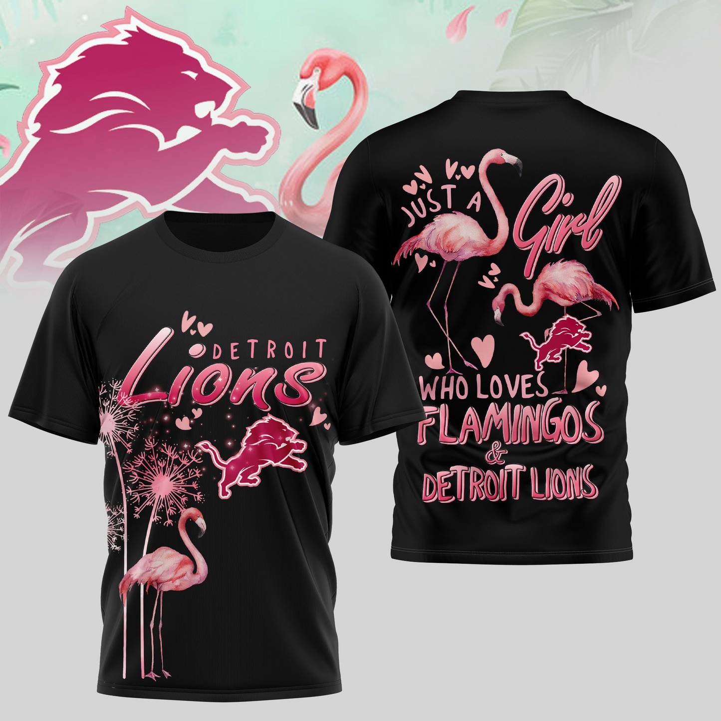 DL Premium NFL Flamingo 3D Shirt DDT NTL
