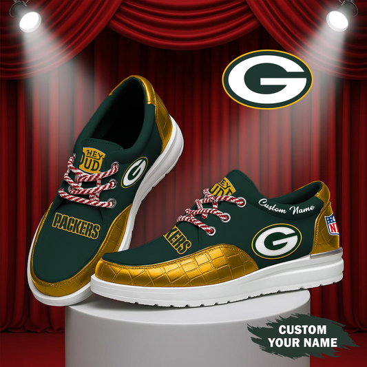 GB x NFL  Premium Leather Loafer Shoes TUANND TANTD