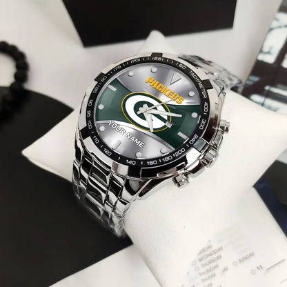 GB x NFL Alloy Men Quartz Watch - Custom Name DATND TANTD