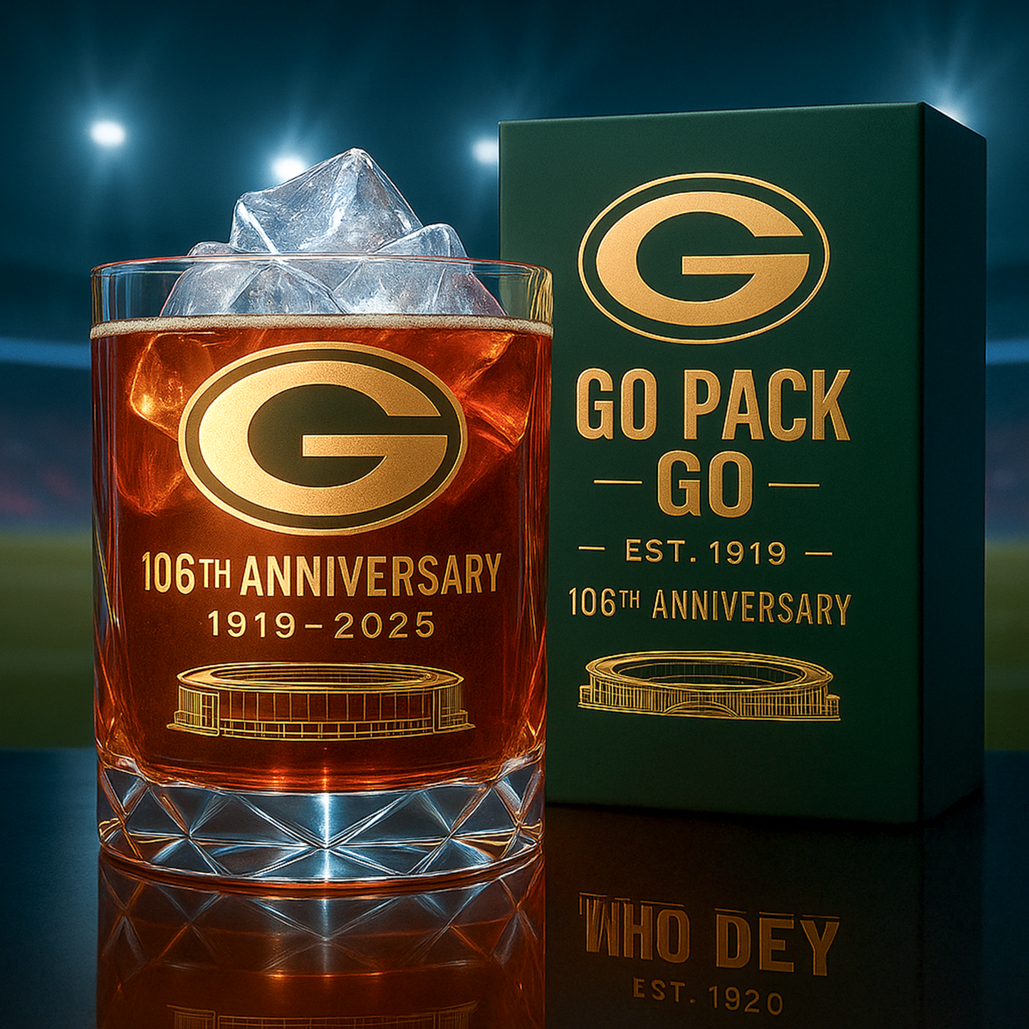 GB x NFL Limited Edition Whiskey Glass DatND DVT