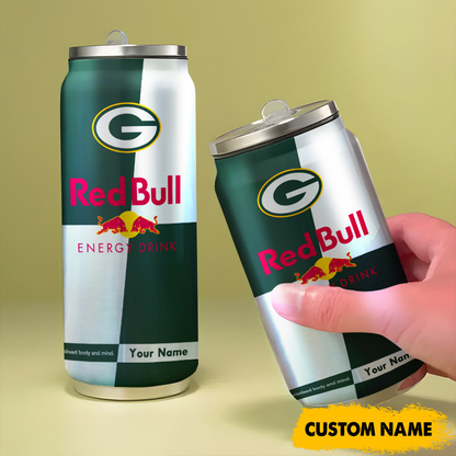 GB x NFL Mix RedB Drink Can Tumbler Custom Any Name DATND TANTD