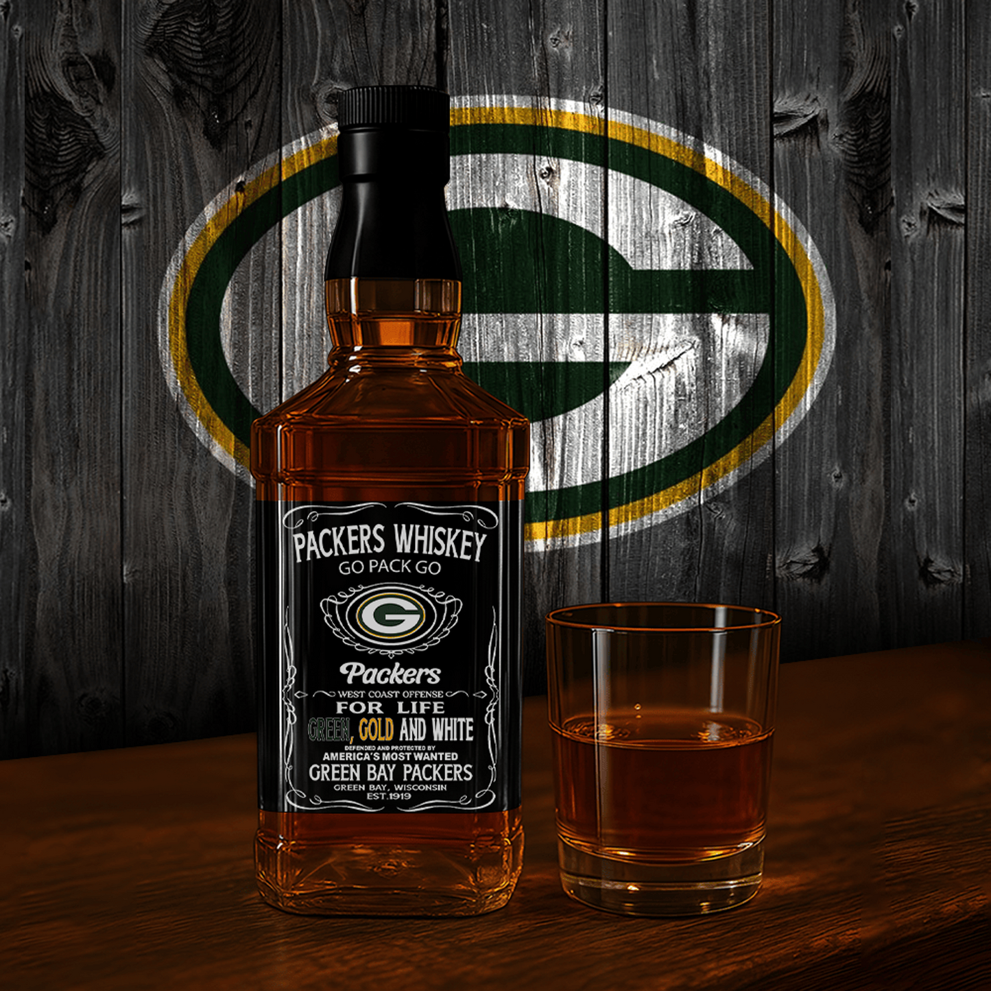 GB x NFL Whiskey For True Fans Only DATND TANTD