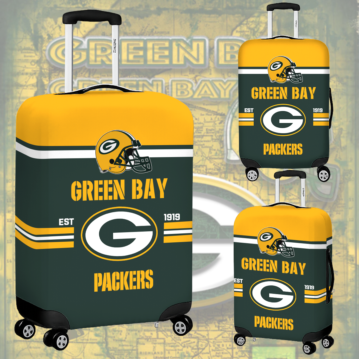 GBP NFL Luggage Cover Suitcase Protector DDT NTL