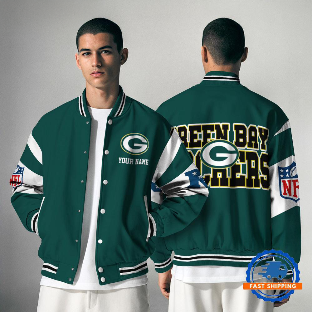 GBP NFL Varsity Jacket Custom Name For Fans DDT NTL