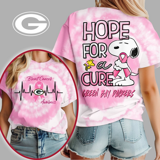 GBP Premium Breast Cancer Awareness Snoopy Hope For A Cure Shirt DDT NTL