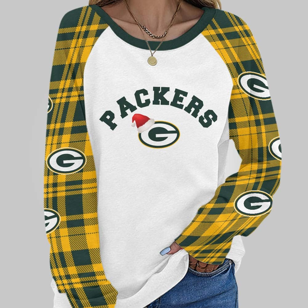 GBP Premium NFL Cozy Round Neck Raglan Sleeve Sweatshirt DDT CTND