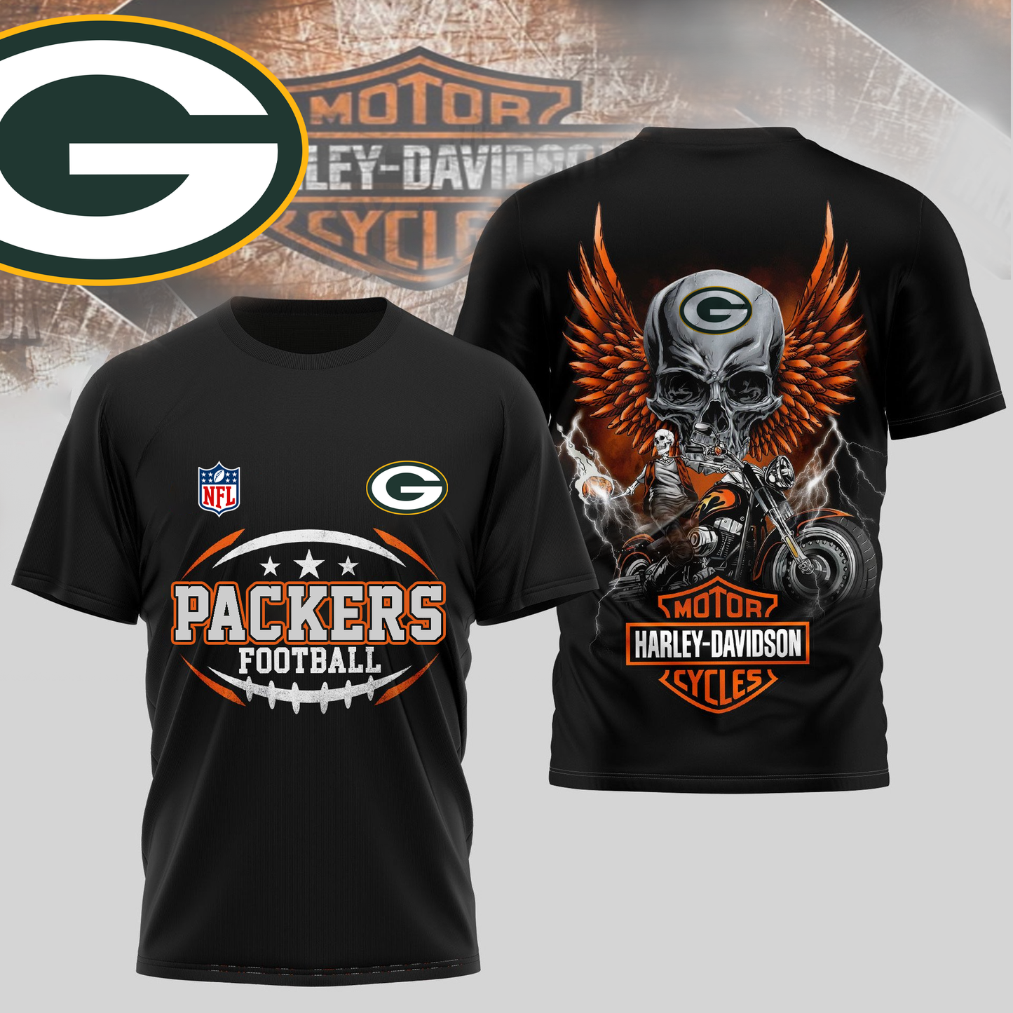 GBP Premium NFL Motorcycle 3D Shirt DDT CTND