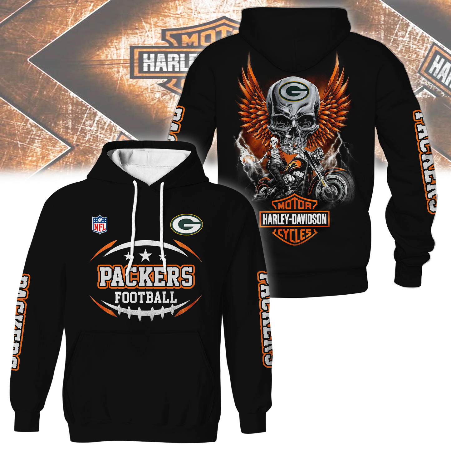 GBP Premium NFL Motorcycle 3D Shirt DDT CTND