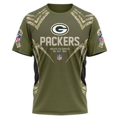 GBP Premium NFL Salute to Service Camo 3D Shirt DDT CTND