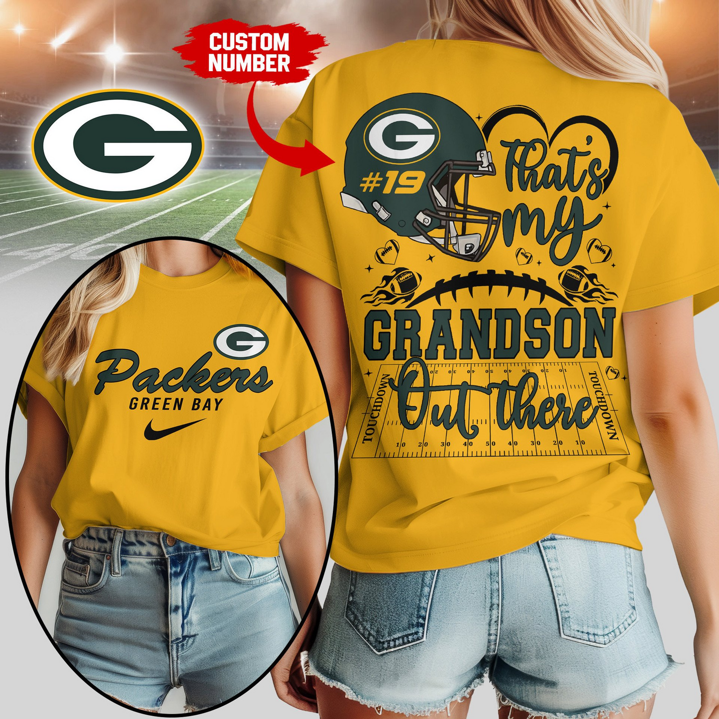 GBP Premium NFL That My Grandson Out There Shirt DDT NTL