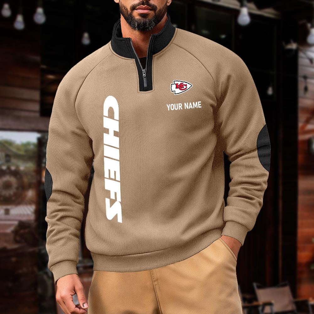 KCC NFL Pulse Gear Zipper Henley Sweatshirt DDT CTND
