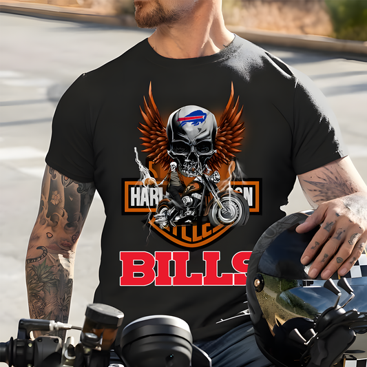 Harley x BUF NFL Biker Spirit 2D Shirt DatND ThuongNH