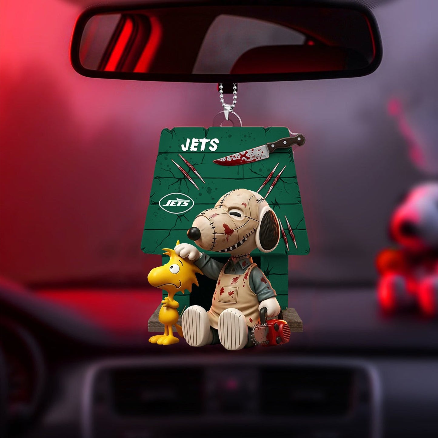 Horror Character x NFL NYJ ORNAMENT CAR NDT NHM