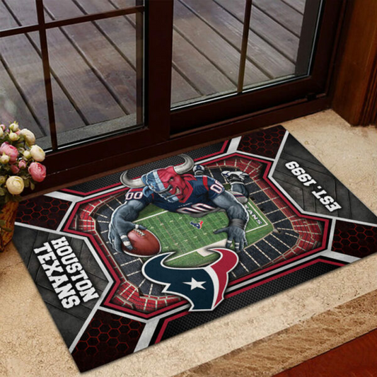 HOU x NFL Custom Doormat DATND TANTD
