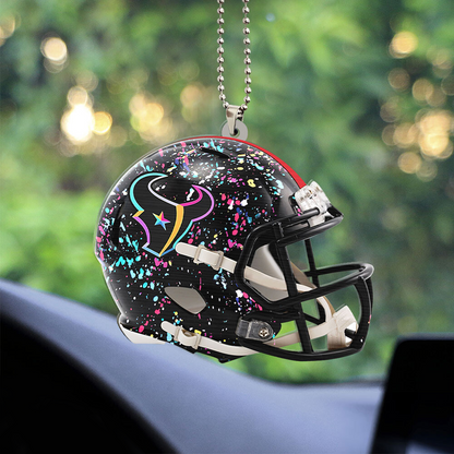 HOU x NFL Custom Shape 2-sided Car Ornament DATND TANTD