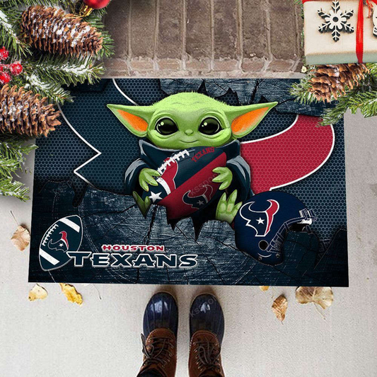 HOU x NFL Doormat, Best Gift For Home Decor NDT TDT