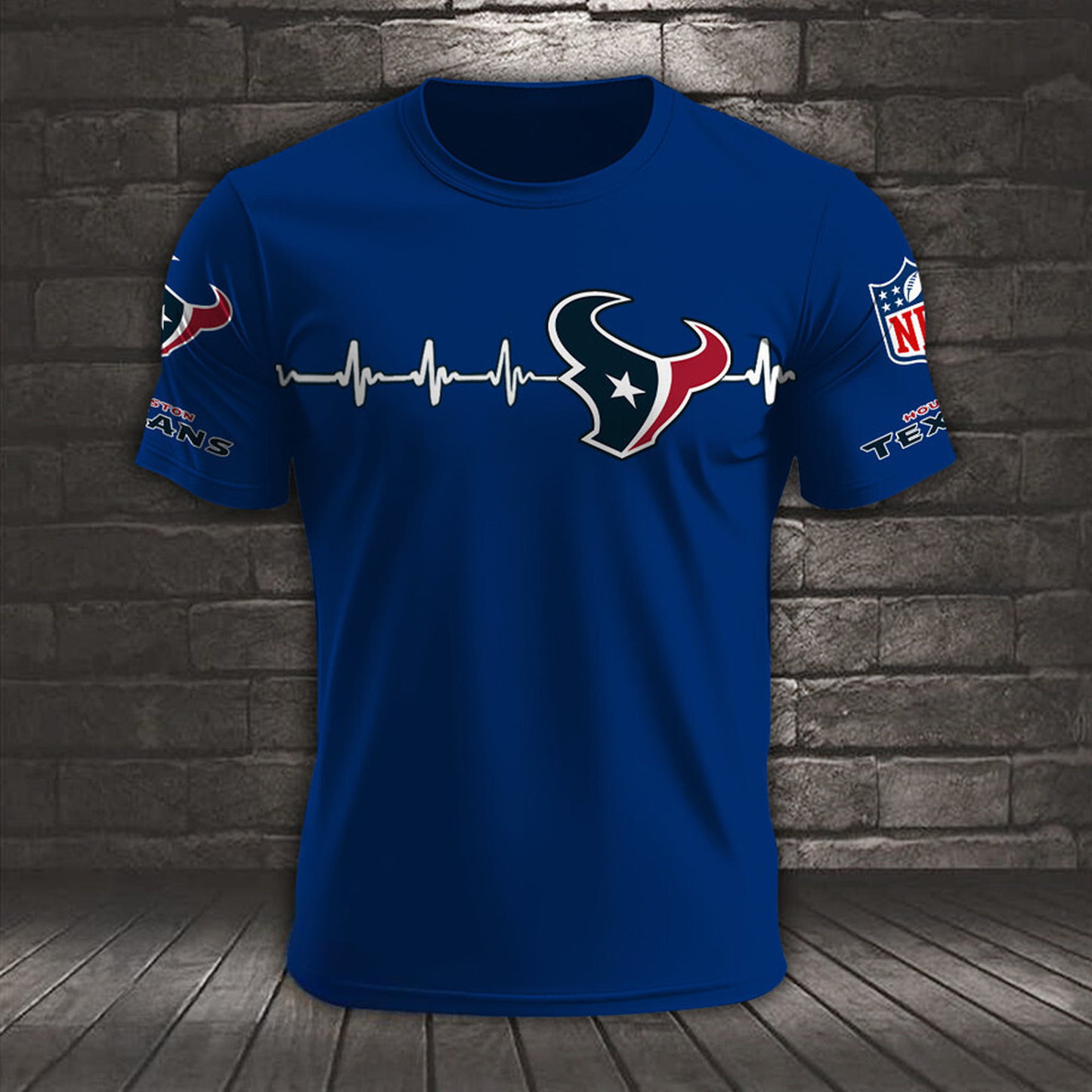 HOU x NFL Heart Rate Map Special 3D Shirt DatND ThuongNH