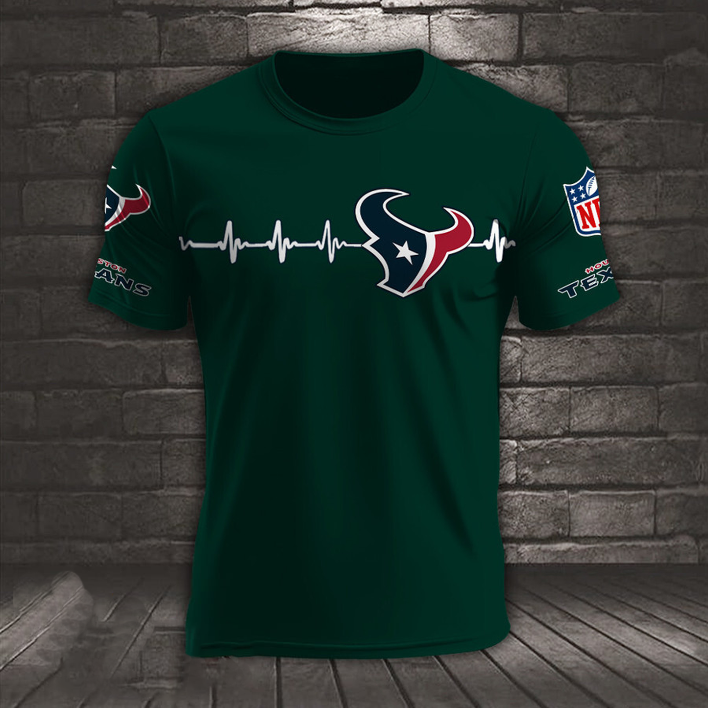 HOU x NFL Heart Rate Map Special 3D Shirt DatND ThuongNH