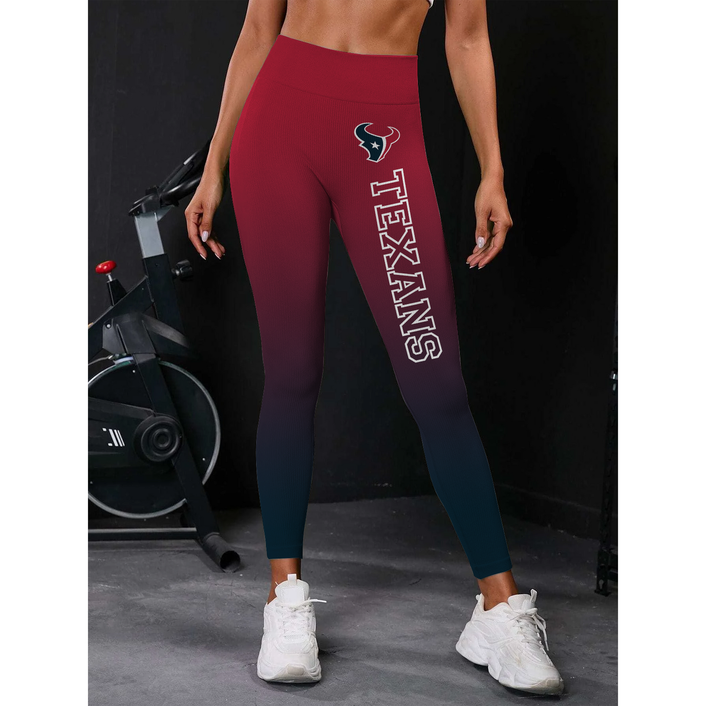HOU x NFL High Waist Push Up Printed Leggings DATND TANTD