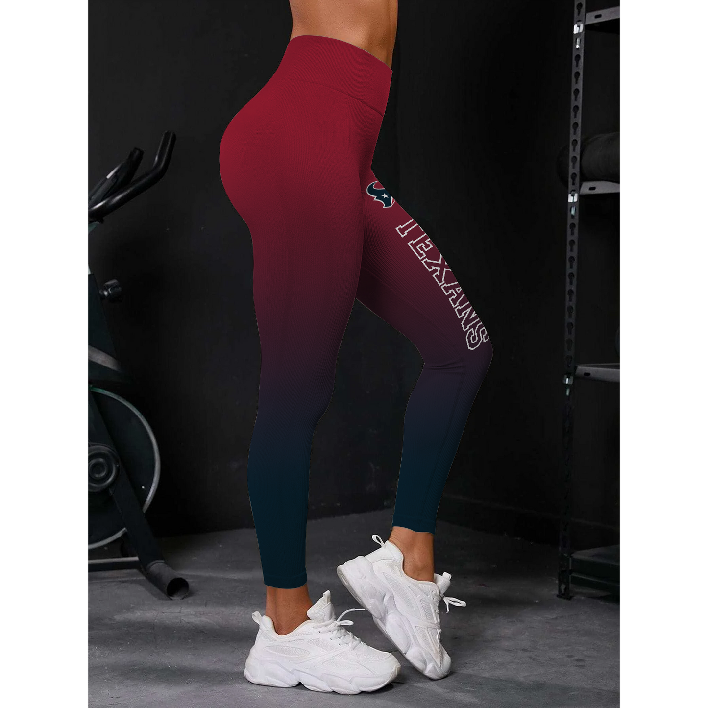 HOU x NFL High Waist Push Up Printed Leggings DATND TANTD