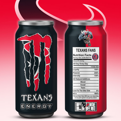 HOU x NFL Monster Energy Tumbler Gift for Fans DATND TANTD