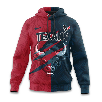 HT Premium NFL Split Color Hoodie DDT HLPHUONG